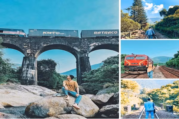 Vẻ đẹp hoang sơ tại ga Hải Vân Bắc mới được nhiều bạn trẻ phát hiện gần đây. Ảnh: Bùi Ngọc Công