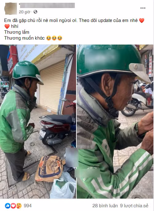 Cô cập nhật thường xuyên về số tiền quyên góp mình nhận được để giúp đỡ chú Hải trên trang Facebook cá nhân.