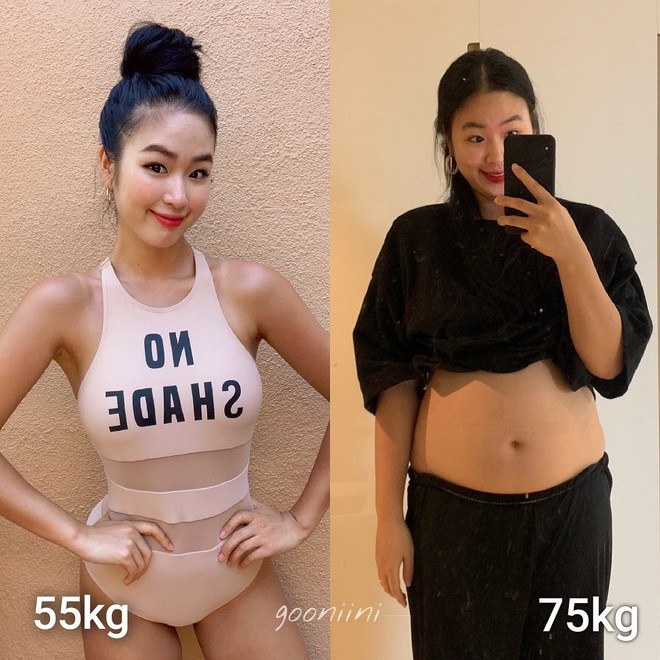 Chia sẻ với trang ETToday, Goo Nii Ni cho biết cách đây 3 năm cô từng nặng hơn 75 kg, luôn tự ti về thân hình nhiều mỡ thừa. Để có được ngoại hình hoàn hảo như hiện tại, cô nàng phải trải qua quá trình giảm cân, luyện tập khá vất vả.