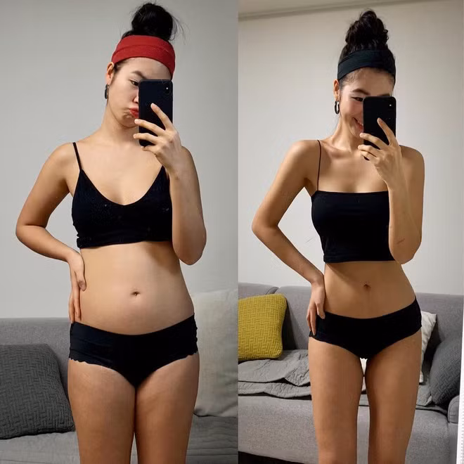 "Thời trung học, tôi từng bị nhiều người trêu chọc vì thân hình quá khổ và gương mặt đầy mụn. Lúc đó tôi chưa ý thức về chuyện giảm cân, giữ dáng. Nhưng khi gặp một số vấn đề về sức khỏe, tôi quyết tâm thay đổi", 9X cho biết.