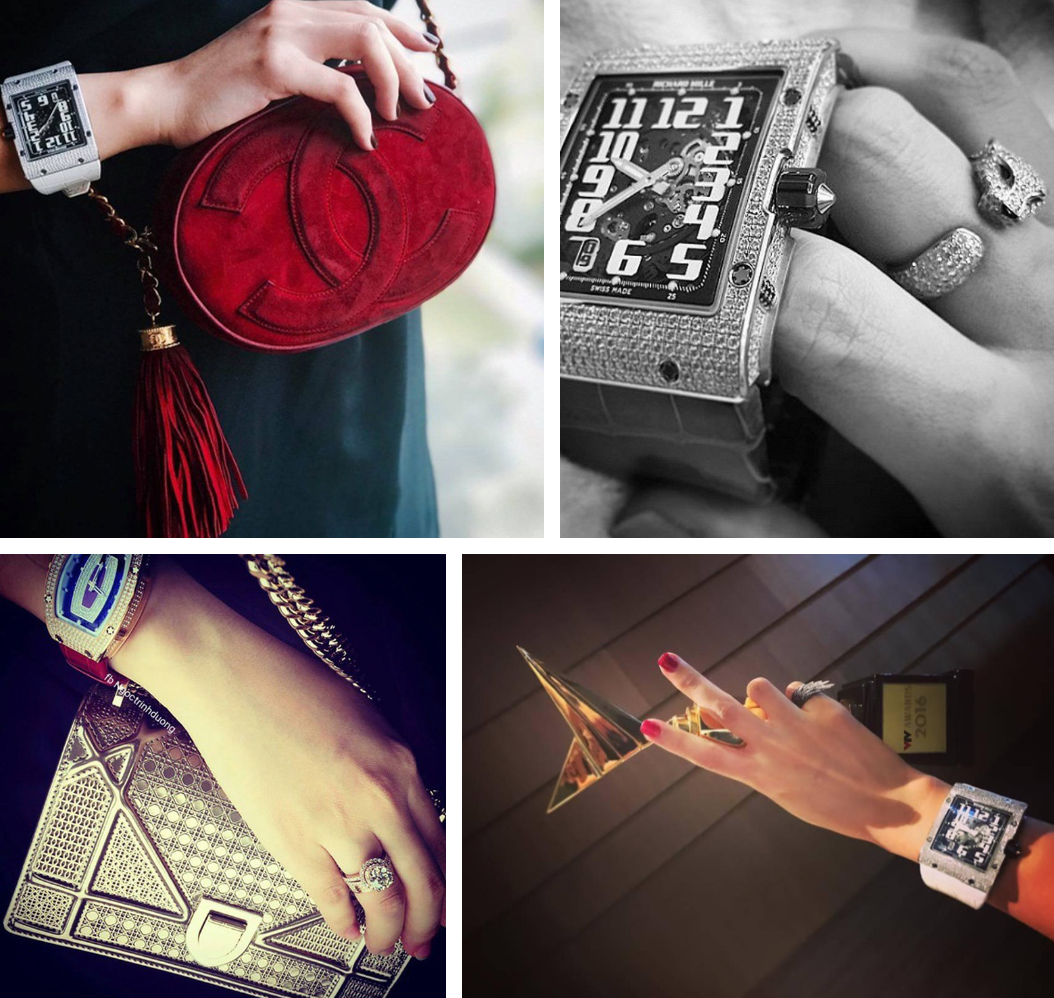 Cô nàng có hẳn cả 1 bộ sưu tập đồ hiệu “khổng lồ” cùng những chuyến xuất ngoại “như mơ”.