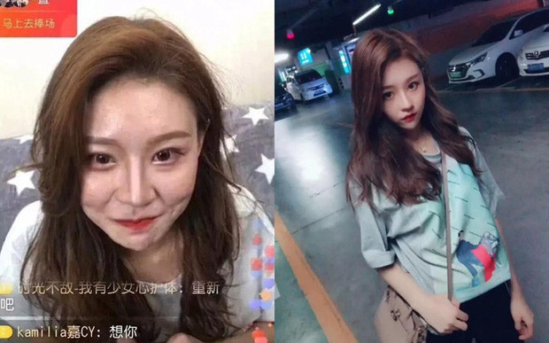 Ví dụ điển hình như hot girl Trung Quốc Ôn Uyển lộ ảnh thật trên livestream đã từng gây chấn động cộng đồng mạng Trung Quốc năm 2018.