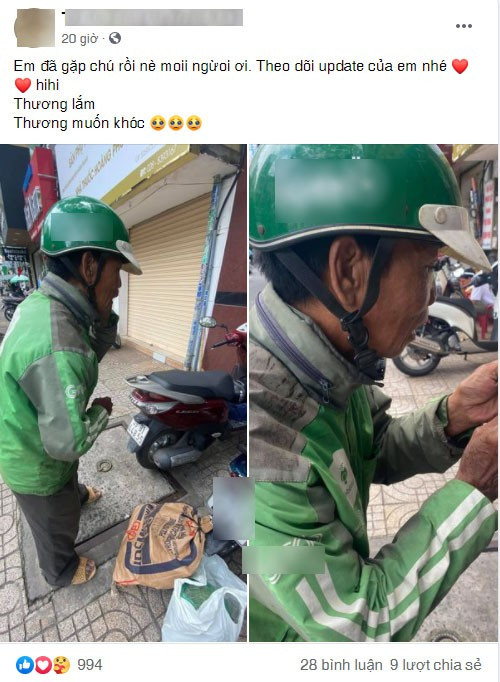 Cô cập nhật thường xuyên về số tiền quyên góp mình nhận được để giúp đỡ chú Hải trên trang Facebook cá nhân.