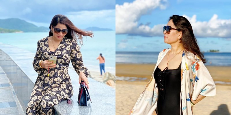 Nhà có hai chị em xinh đẹp thế này thì hẳn là nhiều người cũng tò mò nhan sắc mẹ của Trâm Anh sẽ ra sao. Và quả nhiên nhờ có một người mẹ trẻ trung mà Trâm Anh cùng chị gái mới được thừa hưởng nhiều điểm mạnh về ngoại hình đến thế.