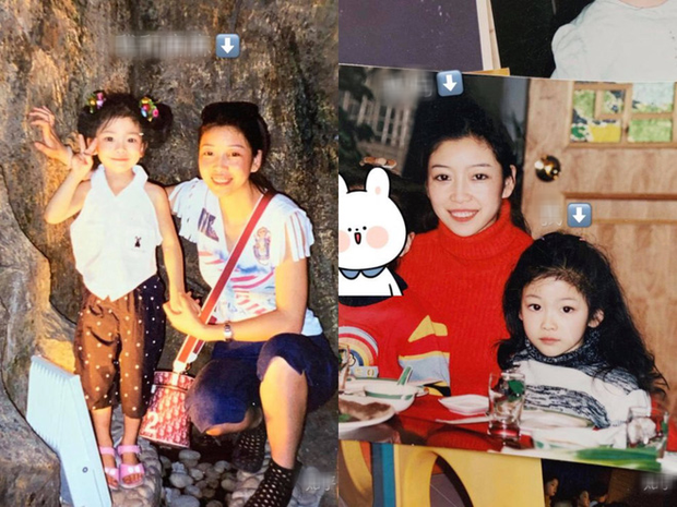 Hai mẹ con có được nhan sắc một chín một mười trong cùng khung hình.