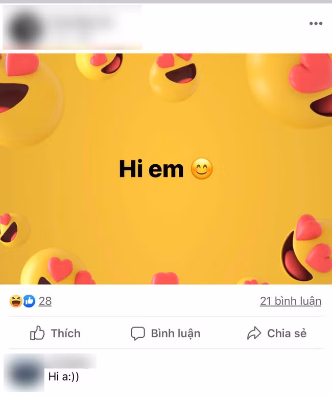 Theo tìm hiểu, "Hi em" xuất phát từ scandal "bóc phốt" của một cô gái lạ mặt. Cô nàng đăng đàn lên cộng đồng và tố cáo chàng CEO Người ấy là ai có ý "gạ gẫm" cô nàng trước đó.