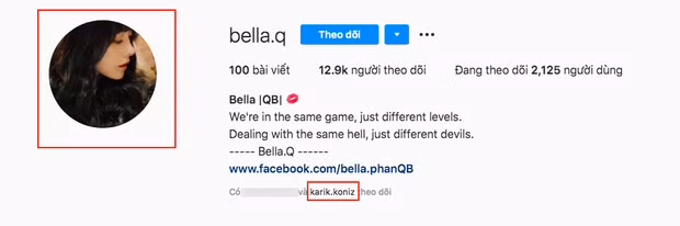 Cô gái cũng đổi ảnh đại diện Instagram sang hình Karik đăng lên như một lời khẳng định ngầm mối quan hệ của họ.
