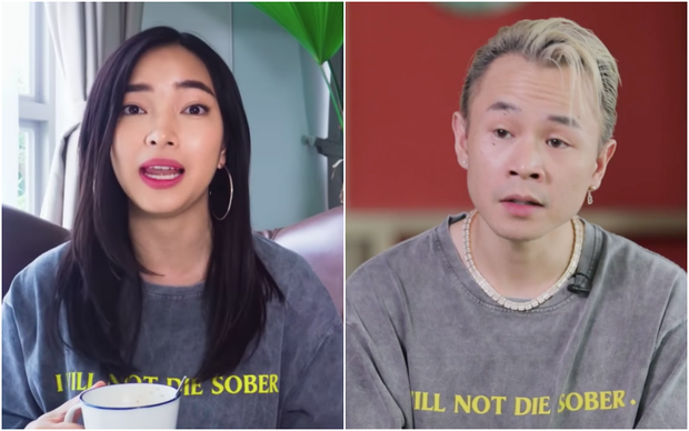 Thậm chí cư dân mạng còn tìm ra hình ảnh Binz và Châu Bùi mặc áo giống nhau và dấy lên nghi vấn hẹn hò của cặp đôi này.