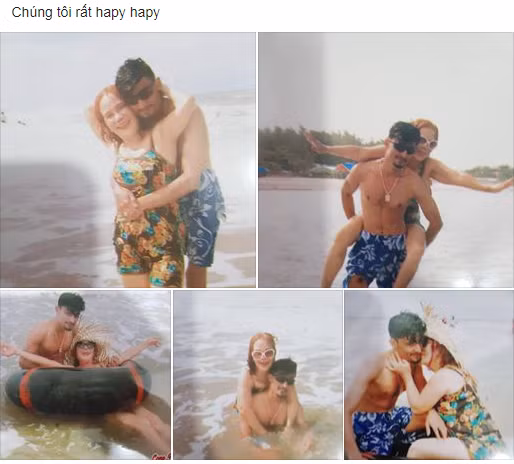 Vì người chồng ngoại quốc không rành về Tiếng Việt nên anh chỉ đăng ảnh không có chú thích gì nhiều. Đó cũng là cách chồng "cô dâu 65" thể hiện và khẳng định tình cảm với vợ mình.