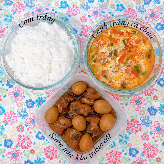 Được biết, người vợ đảm này dậy từ 5h sáng mỗi ngày để chuẩn bị những món ăn ngon, bổ dưỡng cho chồng.