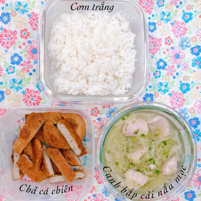 Người vợ này luôn cố gắng làm những bữa cơm hộp ngon và đẹp mắt nhất để chồng mang đi làm.