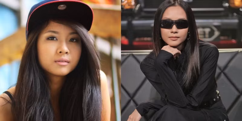 Suboi - Bông hồng duy nhất ngồi tại vị trí "ghế nóng" với vai trò là huấn luyện viên của chương trình Rap Việt. Lúc còn trẻ nữ rapper đã thu hút sự chú ý bởi nhan sắc quyến rũ, phong cách thời trang cá tính.