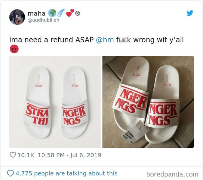 Ảnh quảng cáo hàng trên mạng và ảnh thực tế. Có gì đó sai sai.