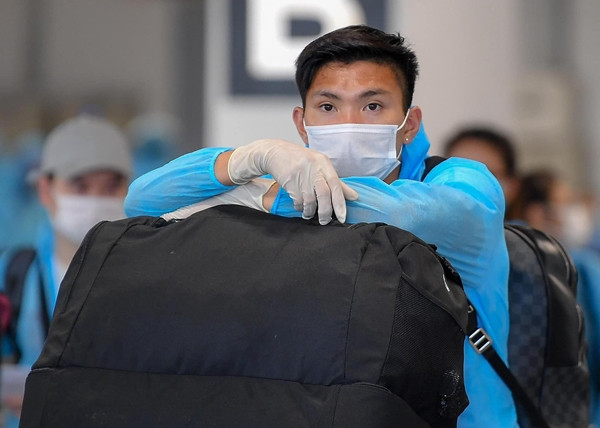 Sau thời gian cách ly từ khi trở về Việt Nam, Đoàn Văn Hậu đã quay trở lại tập luyện cùng đồng đội vào giữa tháng 8.