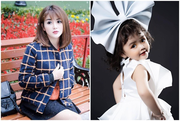 Chắc hẳn nhiều người sẽ không biết về danh tính mẹ của mẫu nhí này. Nếu con gái là một thiên thần được ưa chuộng trong giới thời trang, thì mẹ cô bé từng nổi đình đám với danh xưng "cô giáo tiểu học xinh như búp bê" cách đây khá lâu.