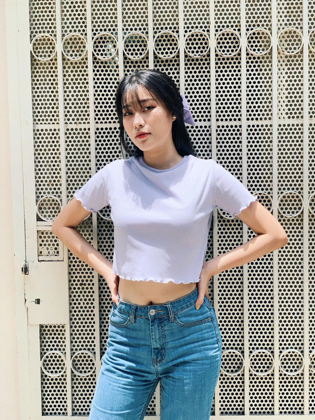 Chiều cao 1m64 của An Khương không phải quá nổi bật tại một cuộc thi nhan sắc nhưng cô bạn không quá lo lắng.