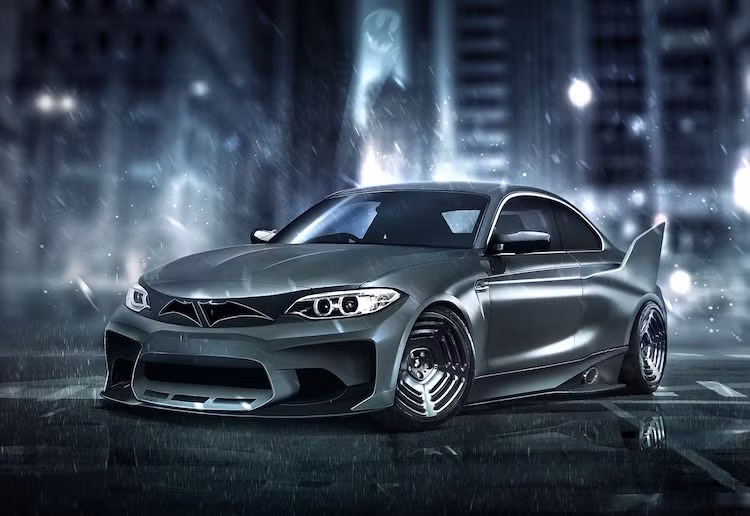 Trước đây, BMW đã từng có chiếc xe đua 3.0 CSL được mệnh danh là "Batmobile", đó là lý do các fan đã lựa chọn chiếc BMW M2 để dành cho Người Dơi Batman.