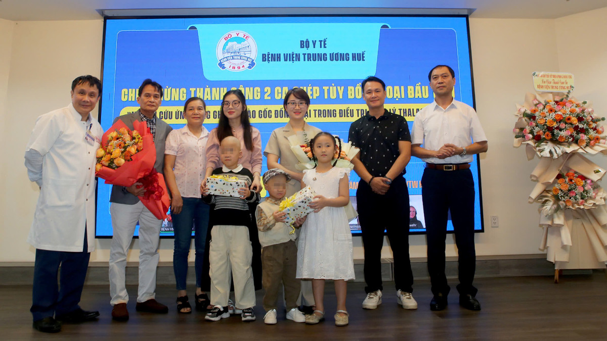 Ghép tủy đồng loại thành công cho 2 bệnh nhi tan máu bẩm sinh Ghep tuy dong loai thanh cong cho 2 benh nhi tan mau bam sinh