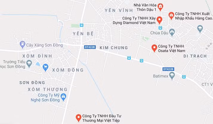 Khu vực nơi xảy ra vụ việc. Ảnh: Google Maps. Xem thêm video: Xưởng gỗ bốc cháy ngùn ngụt trong đêm Nguồn: VTC 9.