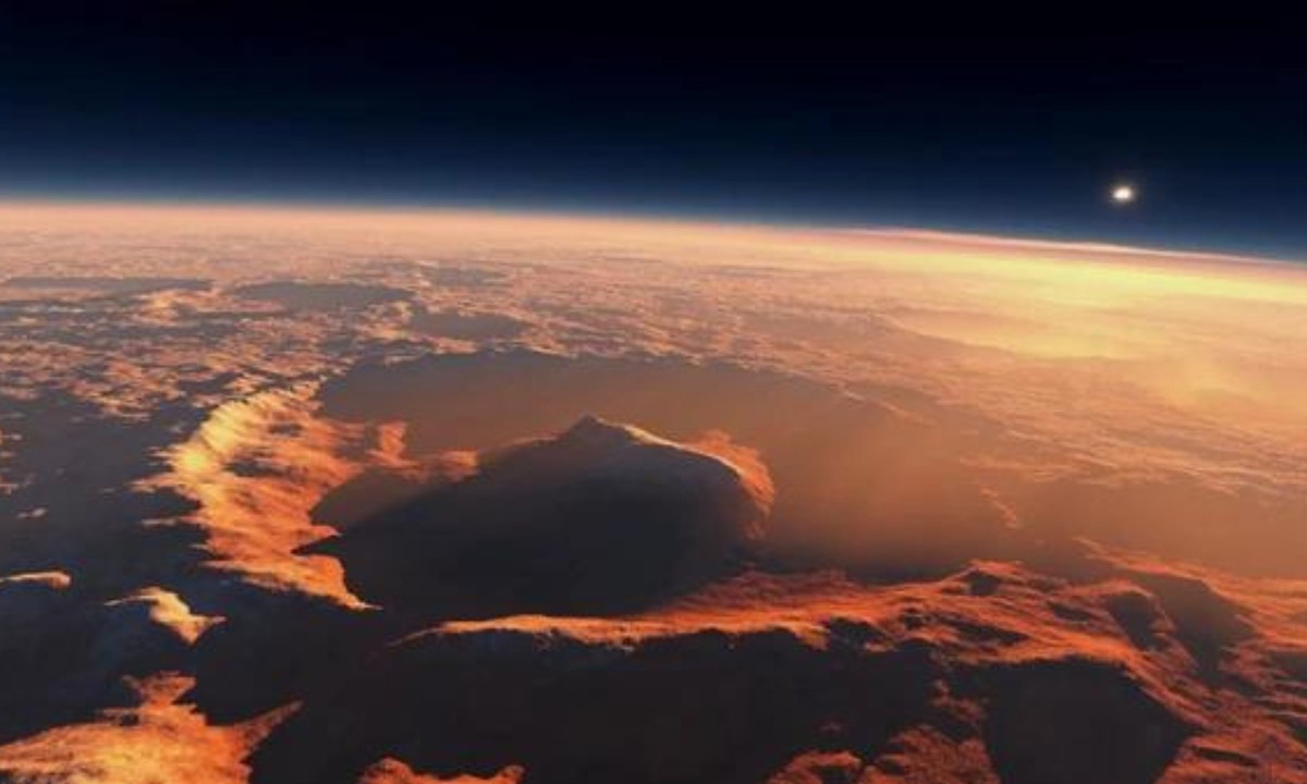 Sự biến mất dần dần của nước (H2O) xảy ra trong bầu khí quyển phía trên của sao Hỏa. Cụ thể, ánh sáng mặt trời và hóa học tách các phân tử nước thành những nguyên tử hydro và oxy.