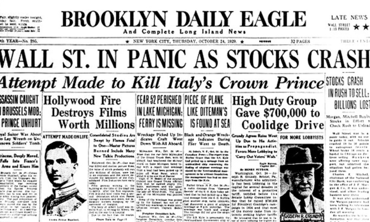 2. Dự báo về thị trường chứng khoán năm 1929 của Irving Fisher: là một nhà kinh tế học rất nổi tiếng tại Mỹ thời bấy giờ, thế nhưng một sự đoán sai đã làm mất đi danh tiếng Fisher tạo dựng trong suốt nhiều năm. 3 ngày trước khi thị trường chứng khoán Mỹ sụp đổ, ông đã dự đoán rằng: “Giá cổ phiếu dường như đã đạt đến mức cao nhất và ổn định nhất”. (Nguồn: Nghiên cứu Quốc tế)