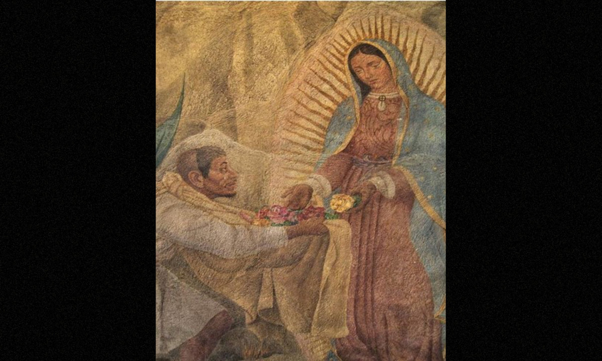 8. Bức vẽ Đức Mẹ Mary: Năm 1531, người nông dân Juan Diego kể lại đã trông thấy Đức Mẹ Đồng Trinh yêu cầu anh xây nhà thờ Đức Mẹ và hái hoa trên đồi. Chiếc áo khoác anh dùng để cất giữ hoa được phát hiện có chứa bức hình của Đức Mẹ Mary. Cho đến ngày nay, bức họa trên áo vẫn nguyên vẹn mà không bị phai mờ. (Nguồn: DanViet)