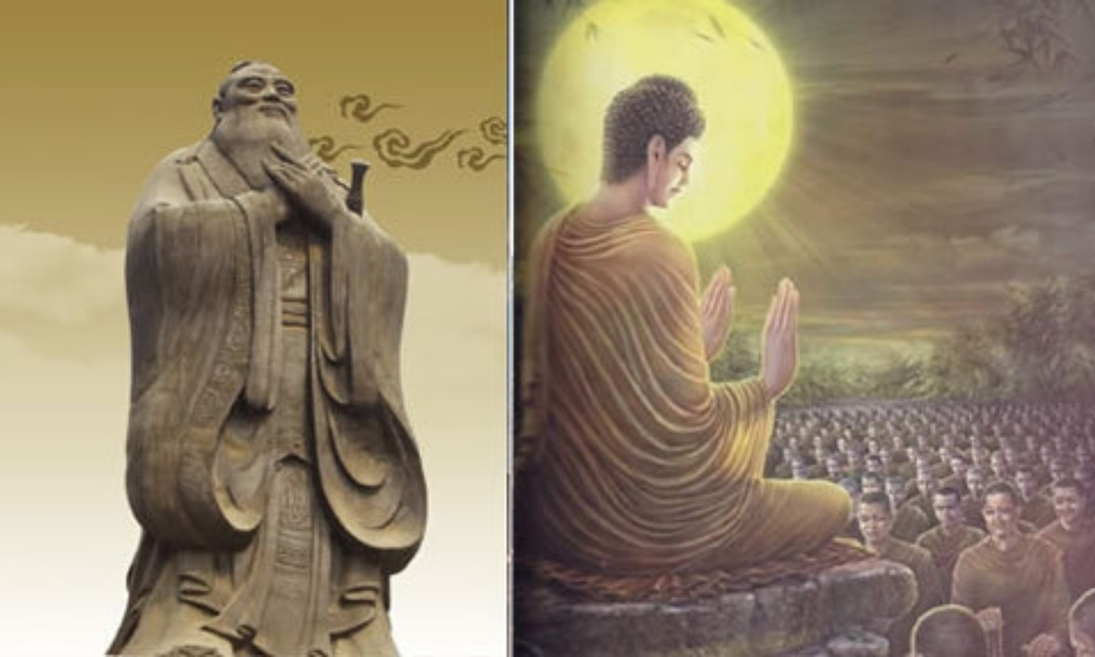 Trùng hợp 4: Khổng Tử của Trung Quốc và Thích Ca Mâu Ni của Ấn Độ, sống cùng thời, hai người chỉ thua kém nhau 14 tuổi. Một người kiến lập văn hóa truyền thống Nho học phương Đông kéo dài 3000 năm; một người sáng lập một trong những tôn giáo lớn nhất trên thế giới – Phật giáo. Hai người một Đông một Tây, đều đối với thế giới sinh ra ảnh hưởng to lớn.