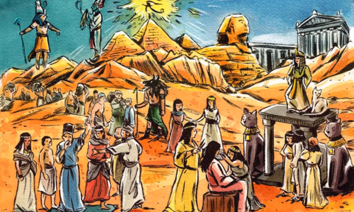 Kể từ khi được thống nhất, Ai Cập cổ đại đã trải qua ba thời kỳ hưng thịnh, bao gồm: Cổ Vương quốc (2.686-2.181 trước Công nguyên), Trung Vương quốc (2.134-1.690 trước Công nguyên) và Tân Vương quốc (1.549-1.069 trước Công nguyên). (Nguồn: Vanity Fair). 