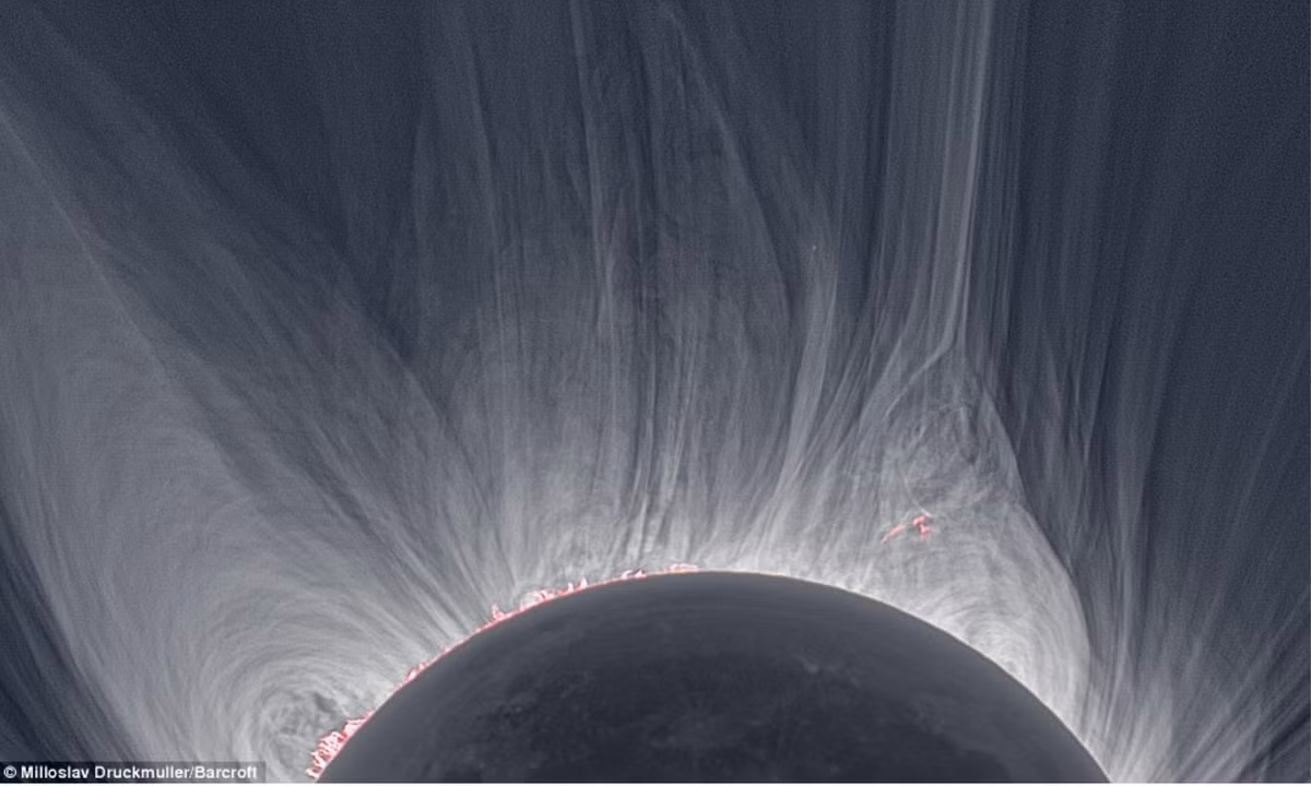 Nhưng đây không phải là những gì các nhà khoa học quan sát được. Họ không giải thích được tại sao vành corona bao quanh mặt trời nóng hơn nhiều so với các tầng khí khác ở bên trong. (Nguồn: nasa.gov)