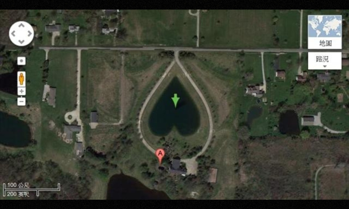 6. Hồ hình trái tim ở Ohio (tọa độ: 41,303921, -81,901693). Nguồn: DKN/Epochtimes)