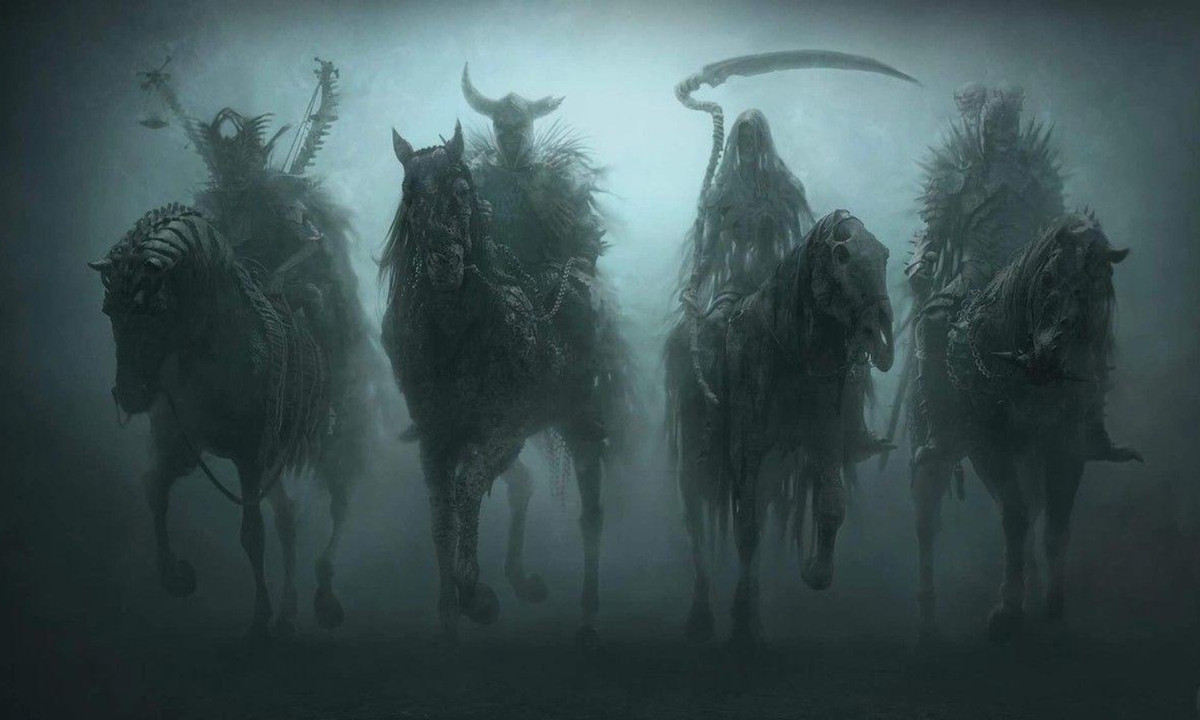 5. Bốn con ngựa của Apocalypse trong thần thoại Kitô giáo: chúng là biểu tượng của sự chinh phục, chiến tranh, nạn đói và cái chết. Trong sách Khải Huyền, 4 con ngựa trên được coi là dấu hiệu của sự phán xét cuối cùng trong suốt Ngày tận thế. (Nguồn: GameK)