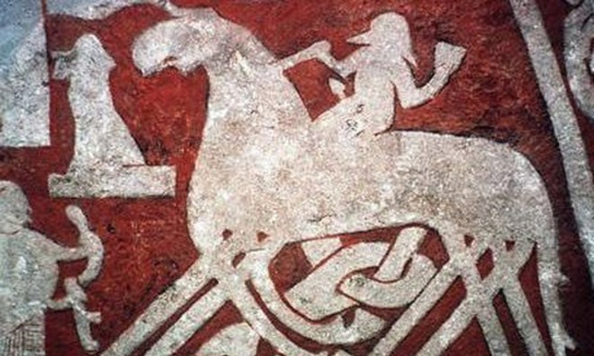 2. Ngựa Sleipnir trong thần thoại Bắc Âu: loài vật này được mô tả là có 8 chân và sở hữu sức mạnh vô địch, không thứ gì có thể khiến nó chạy chậm lại. (Nguồn: hmn.wiki)