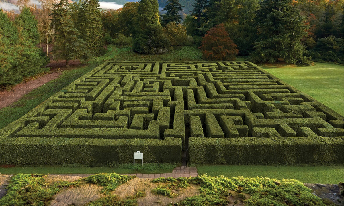 2. Mê cung phía sau tòa nhà hoang - Mê cung Traquair (Scotland): được xây dựng từ năm 1981, mê cung nằm ở thành phố Innerleithen, sau tòa nhà cổ hoang Traquair. Hằng năm, khi lễ Phục Sinh được tổ chức ở đây, có tới 6000 quả trứng giấu kín chờ du khách khám phá. (Nguồn: Traquair House) 