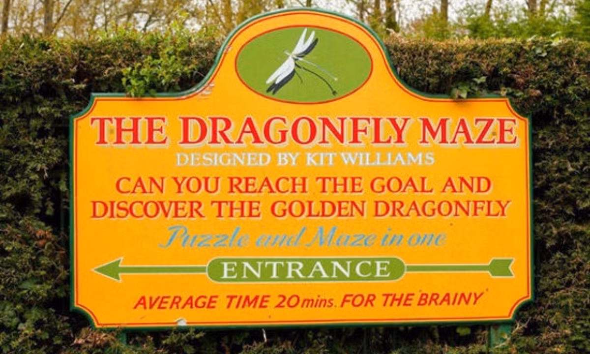 10. Mê cung chuồn chuồn trên nước Bert (Gloucestershire, Anh): lúc nào cũng có hai "cao thủ mê cung" chuyên trách túc trực ở đây, sẵn sàng giúp đỡ những du khách cầu cứu khi không thể tìm được đường ra dài 2.5 dặm với nhiều đường nhỏ, cầu và những khúc quanh tạo thành này. (Nguồn: Zing News)