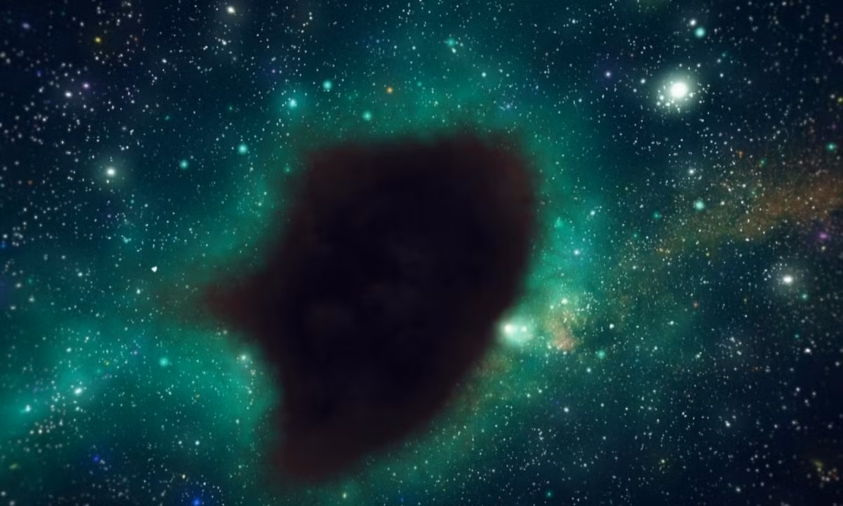 The Giant Void không phải là khoảng trống duy nhất trong vũ trụ mà nó là khoảng trống lớn nhất, chiều rộng của nó ước lượng vào khoảng 1,3 tỉ năm ánh sáng. (Nguồn: Youtube)