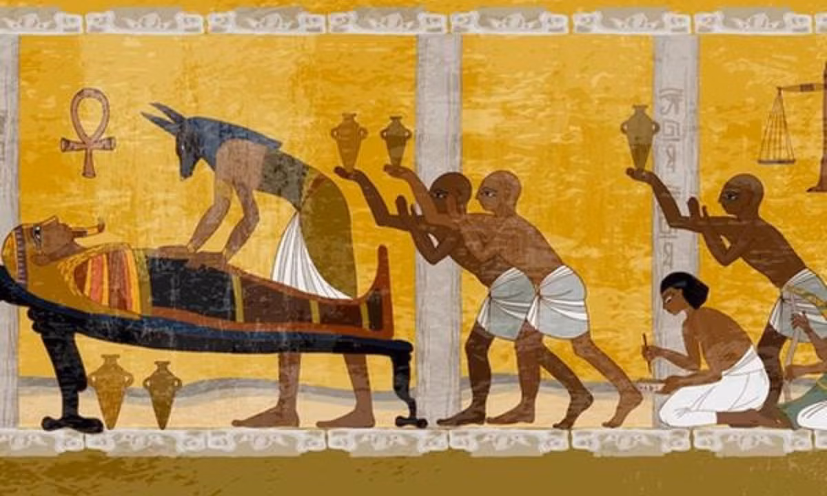 Sau đó, người chết sẽ được “tắm” lần cuối bằng nước sông Nile, đây là một giai đoạn mang ý nghĩa tôn giáo. 