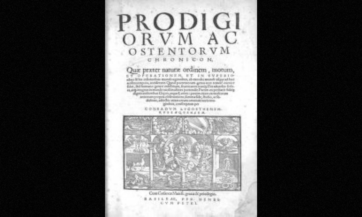 3. Biên niên sử Prodigiorum Ac Ostentorum: cuốn sách này được viết vào năm 1557 bởi nhà nhân văn học người Pháp Conrad Lycosthenes. Được xem như một quyển bách khoa toàn thư, cuốn sách ghi chép những sự kiện xảy ra ở thế giới bên kia kể từ thời Adam và Eva. (Nguồn: Internet Achive)