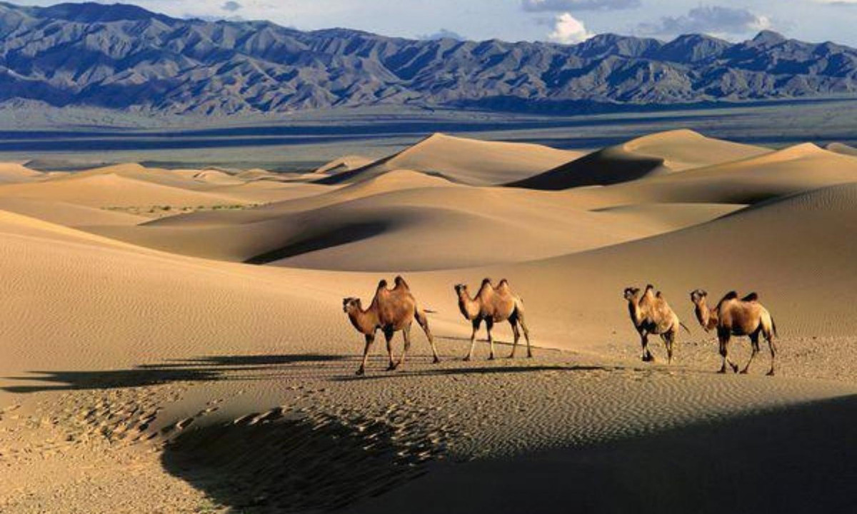 Lượng mưa trung bình ở sa mạc Gobi dao động từ 50mm – 200mm và có cả mùa mưa và mùa khô. (Nguồn: Eva) 