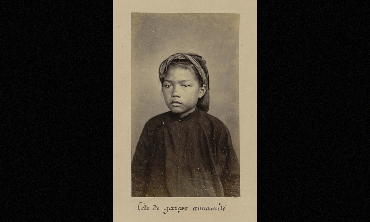 Chân dung một cậu bé Việt Nam. (Nguồn: Émile Gsell)