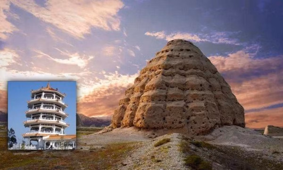 Tòa tháp chính lấy cảm hứng từ kiến trúc tháp bát giác đặc trưng trong Phật giáo. (Nguồn: Sohu, 16pic)