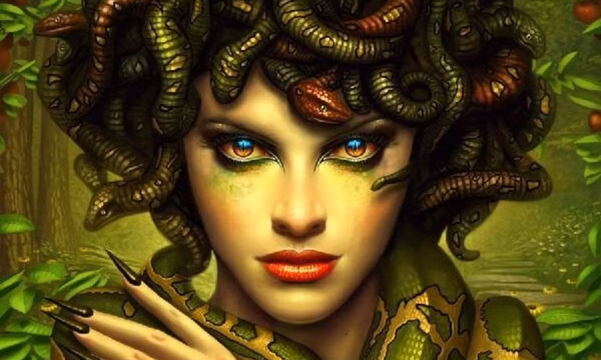 4. Gia tộc Gorgon: có 3 chị em đầu rắn là Stheno, Euryale và Medusa. Truyền thuyết kể rằng, bất kể ai nhìn vào mắt của Gorgon đều bị hóa đá. (Nguồn: ANB Việt Nam)