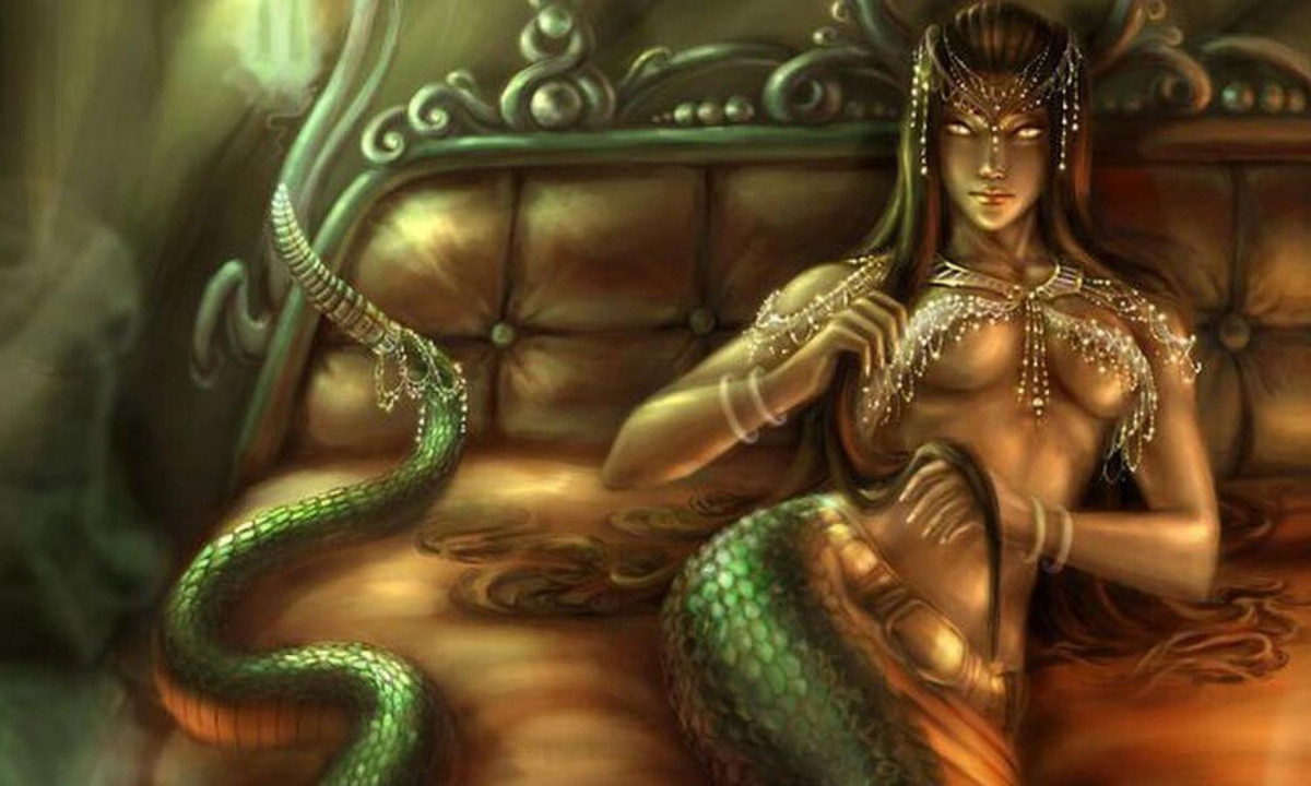 2. Echidna: trong thần thoại Hy Lạp mang hình hài là một nửa phụ nữ, một nửa rắn. Sinh vật này được biết đến là vợ của quái vật đáng sợ nhất Hy Lạp Typhon. Cùng với Typhon, nữ rắn Echidna sinh ra rất nhiều quái vật trong thần thoại như Chimera, Cerberus, Sphi. (Nguồn: Dân Việt)