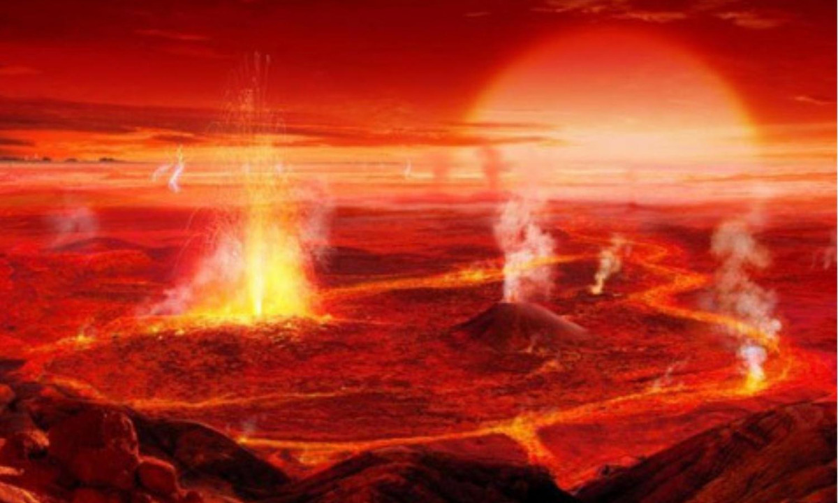 8. CoRoT-7b: Đất đá, bay hơi, ngưng tụ lại và gây ra những cơn mưa đá trên bề mặt đầy dung nham nóng chảy của hành tinh. Nhiệt này có thể gây ra núi lửa diện rộng trên bề mặt của hành tinh, với mức độ hoạt động mạnh mẽ hơn cả mặt trăng Io của sao Mộc. (Nguồn: VietNamNet) 