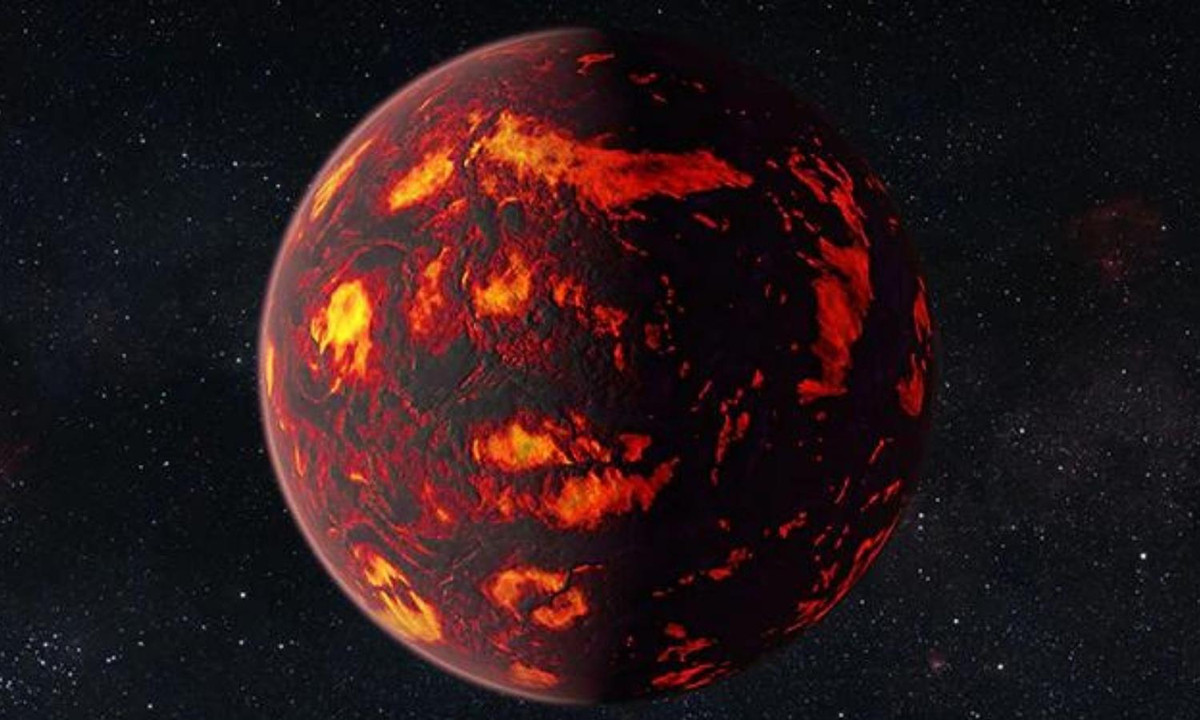 9. 55 Cancri e: Ngoại hành tinh giá trị nhất của vũ trụ. Các nhà thiên văn học cho rằng 55 Cancri e có thể bao gồm carbon áp suất cao ở dạng than chì và kim cương cùng với sắt và các chất khác. (Nguồn: eos.org). 