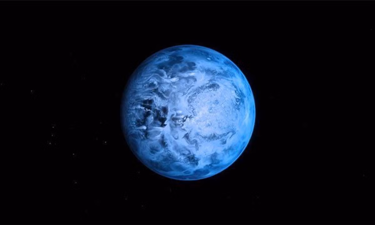 2. HD 189733 b: Hành tinh với mưa thủy tinh nóng chảy, được NASA phát hiện vào năm 2015. Màu xanh lam của hành tinh bắt nguồn từ điều kiện thời tiết chết chóc của nó, đặc biệt là những cơn mưa thủy tinh nóng chảy làm tan chảy bề mặt hành tinh. (Nguồn: bloganchoi.com). 