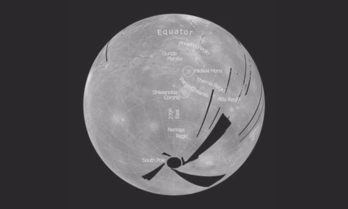 Các phân tích trước đây cho rằng các dòng chảy núi lửa trên Idunn Mons già nhất là 2,5 triệu năm tuổi và trẻ nhất là 250.000 tuổi, thì các phân tích hóa học mới cho thấy những tảng đá này trẻ hơn nhiều. (Nguồn: esa.int)