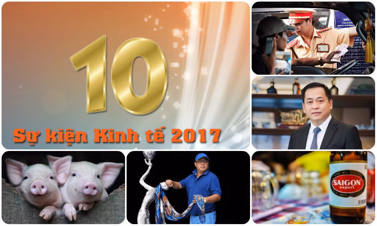 Năm 2017 đã gần kết thúc với hàng loạt sự kiện kinh tế nổi bật như: Vũ "Nhôm" bị truy nã, khủng hoảng các trạm BOT, khủng hoảng thịt lợn...
