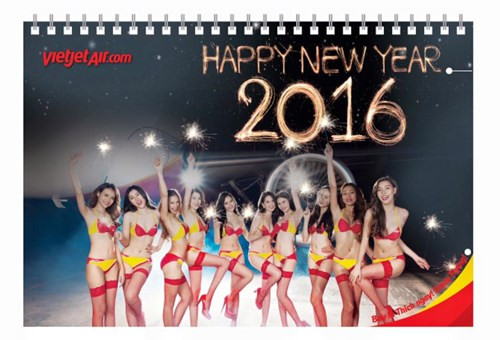 Bộ lịch ảnh 2016 của Vietjet.