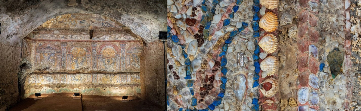 Thêm nữa, bức tranh tường rất có thể là một phần trong phòng tiệc thuộc ngôi nhà của quý tộc La Mã. Căn phòng được thiết kế, xây dựng với hình dạng mô phỏng một hang động.