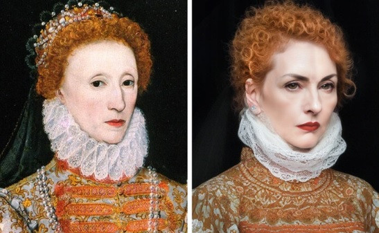 Nữ hoàng Anh Elizabeth I trong ảnh phục dựng bằng AI gây chú ý với gương mặt sắc sảo, các đường nét trên gương mặt thanh tú.